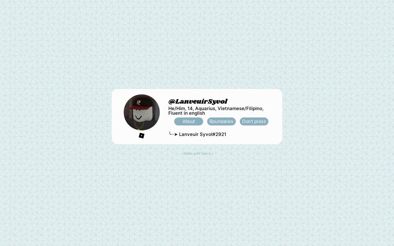 Carrd profile picture for @enhancement